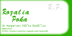 rozalia poka business card